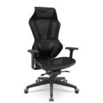 Cadeira Vizon Mec. Sincron Base Dir Piramidal RPU BR3D Shift PU Tela Phoenix T168 Preto