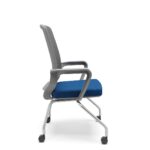 Cadeira Adrix Aproximação 4 Pés com Rodízio Grafite - Imagem 8