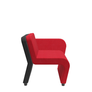 Akia-Sofa-com-01-Braco-revest.-frontal-vermelho-latera