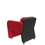 Akia-Sofa-com-01-Braco-revest.-frontal-vermelho-latera