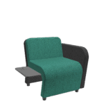 Akia Sofá com Braço e Mesa Lateral Baixa com USB e Tomada