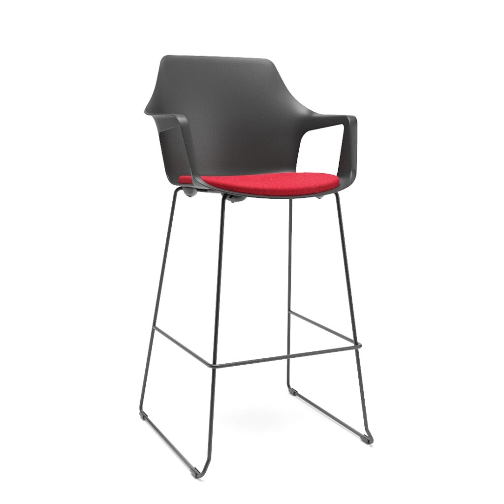 Vesper-Banqueta-Alta-Trapezoidal-vermelho-frent