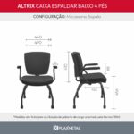 Cadeira Altrix 4 Pés Espaldar Baixo - Imagem 10