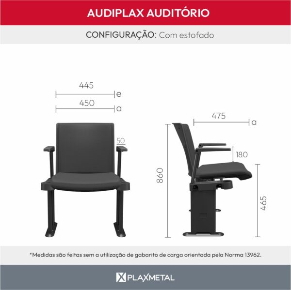 Cadeira Audiplax Esportiva - Imagem 10