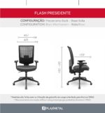 Cadeira Flash Presidente Cinza - Imagem 10