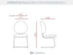Cadeira Operativa Plus Executiva Aproximação S - Imagem 10