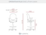 Cadeira Operativa Plus Caixa Executiva - Imagem 10