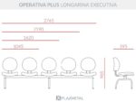 Cadeira Operativa Plus Longarina Executiva - Imagem 10