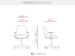 Cadeira Premium Executiva Backplax Plus - Imagem 10