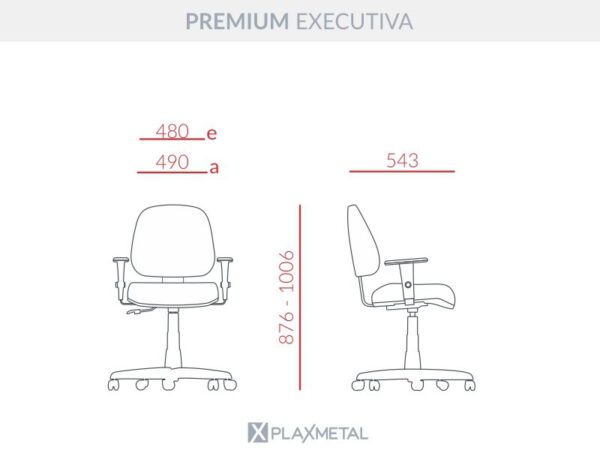 Cadeira Premium Executiva Backplax Plus - Imagem 10