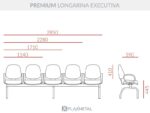 Cadeira Premium Longarina Executiva - Imagem 4