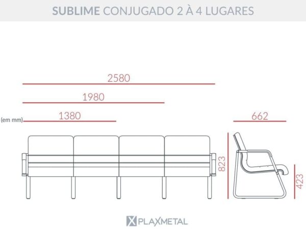 Cadeira Sublime Conjugado - Imagem 10