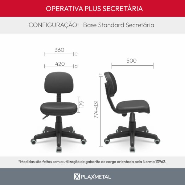 Cadeira Operativa Plus Secretária - Imagem 10