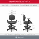 Cadeira Operativa Caixa Executiva - Imagem 10