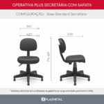 Cadeira Operativa Plus Secretária com Sapata - Imagem 10
