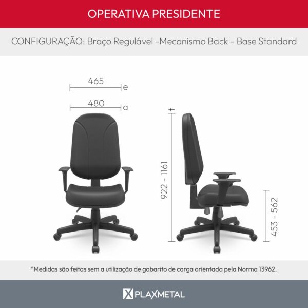 Cadeira Operativa Presidente - Imagem 10