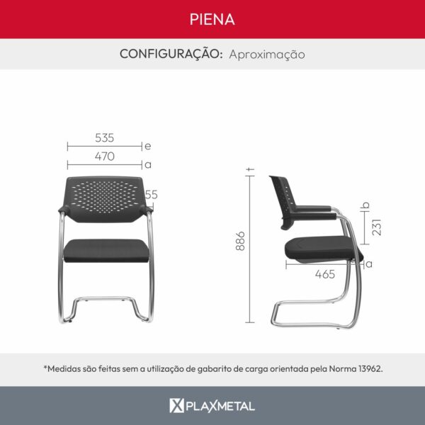 Cadeira Piena Empilhável - Imagem 10