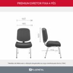 Cadeira Premium Diretor Fixa 4 Pés - Imagem 10