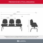 Cadeira Premium Longarina Diretor - Imagem 4