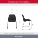 Cadeira Quick Diálogo Trapezoidal - Imagem 10