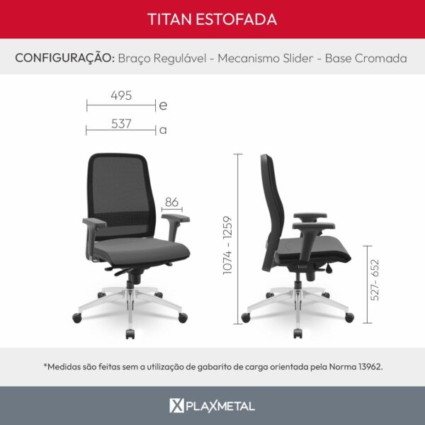 Cadeira Titan Estofada - Imagem 12