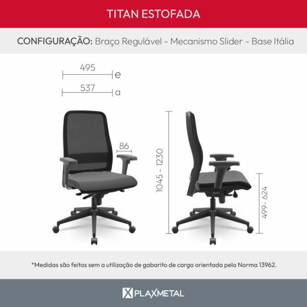 Cadeira Titan Estofada - Imagem 11